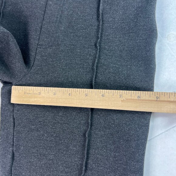 Spanx Super Smooth Pants Women's 27x26* Ponte Flare Crop Front Seam Black Tag M - Picture 14 of 16